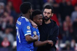 Slot offers Vinicius support, saying football ‘must do more’ against racism