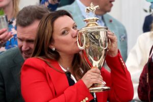 Who is Cherie DeVaux, the first female trainer to win the Kentucky Derby?
