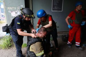 Three killed as Ukraine and Russia trade attacks overnight