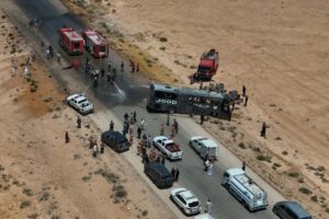 Two buses collide in Syria, killing at least 35 people