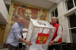 Polls close in Russian wartime election with ruling party set to dominate