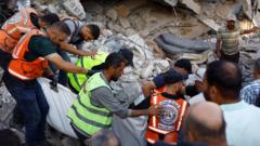 At least 20 killed and dozens missing after war-damaged Gaza building collapses