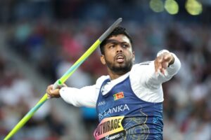 Sri Lankan star Rumesh Pathirage’s javelin broken ahead of Asian Games