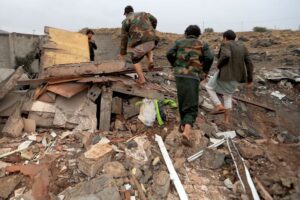 Saudi-led coalition says it struck Houthi missile facilities