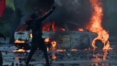 Anti-government protesters battle with police in Albania